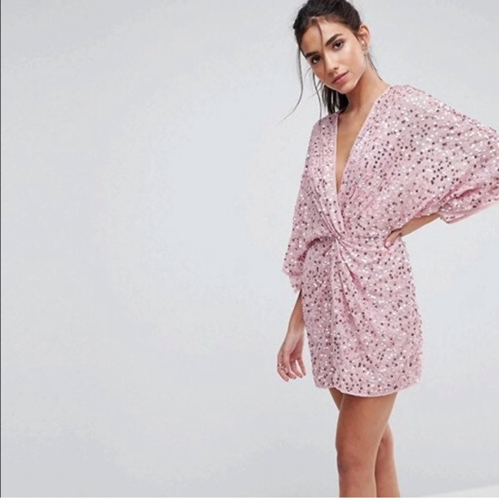 Sequin Kimono Style Dress